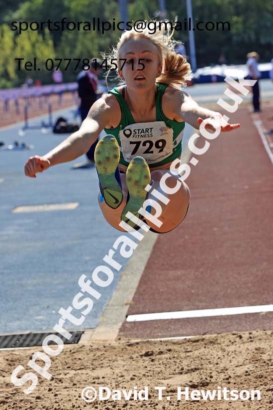 Womens long jump, 2025 North Eastern Track and Field Champs., Shildon, County Durham. Photo: David T. Hewitson/Sports for All Pics